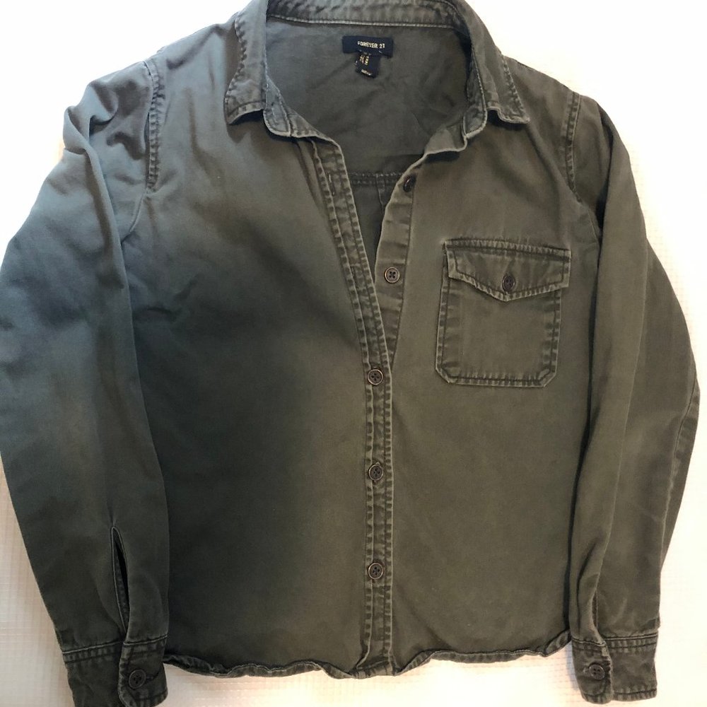 Khaki Shirt Jacket